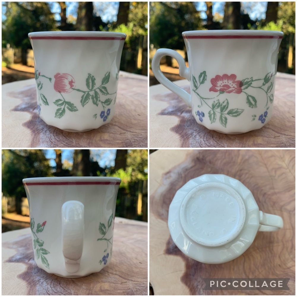 2 X Churchill Staffordshire England Briar Rose Floral cup and saucer sets - Picture 9 of 13